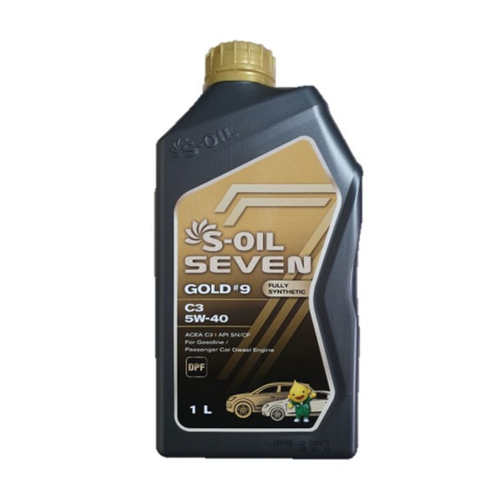 에스오일 세븐골드 S-OIL 7 Gold 5W40 1L 100% 합성 엔진오일