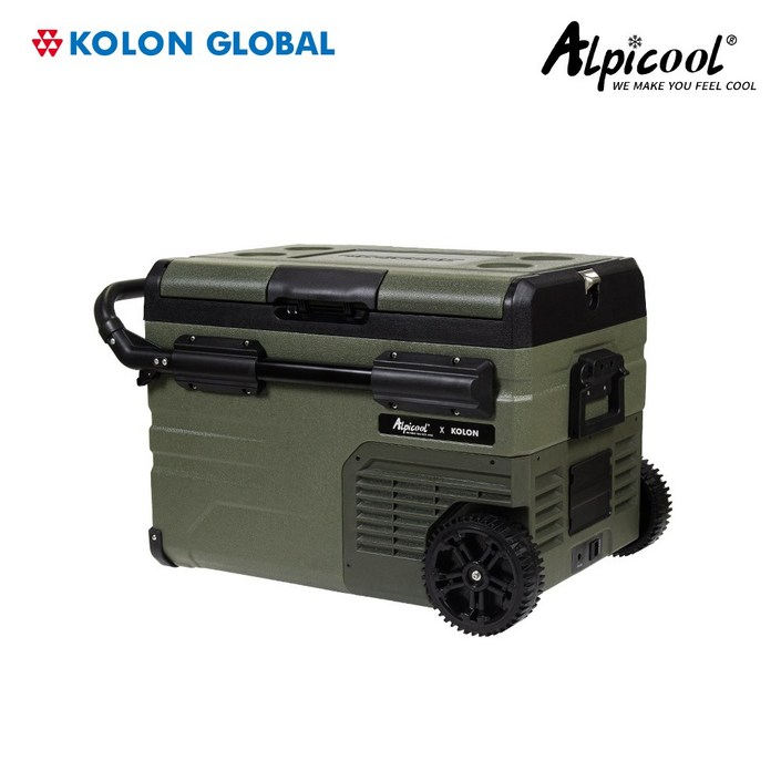 코오롱 공식판매 알피쿨 X시리즈 정품 캠핑 차량용 냉장고 블루투스 이동식 낚시 화물, X35, 올리브
