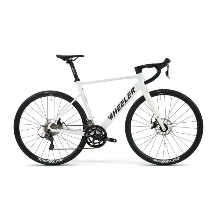 휠러 칠리 ALR 시티화이트 시마노 클라리스 입문용 가성비 디스크 로드자전거 추천 일체형 핸들바 풀인터널 입문급 로드바이크, 1개, 52cm, 시티화이트