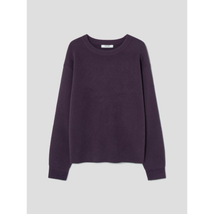 매장정품 에잇세컨즈 8SECONDS 날개사 라운드 니트 퍼플 214Y51AY3U 140863