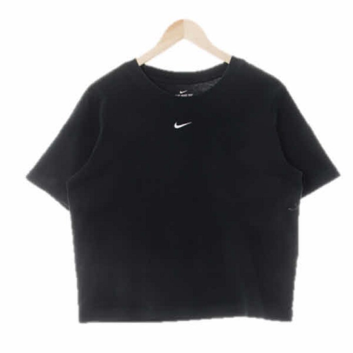 기타 4996 NIKE블랙 면 자수로고오버핏크롭반소매티 [S]