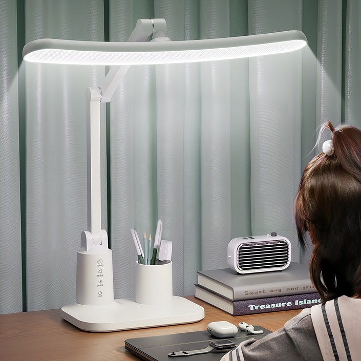 ALLILIO  스탠드 학습용 LED 와이드 스탠드 블루라이트 차단 시력보호 공부조명