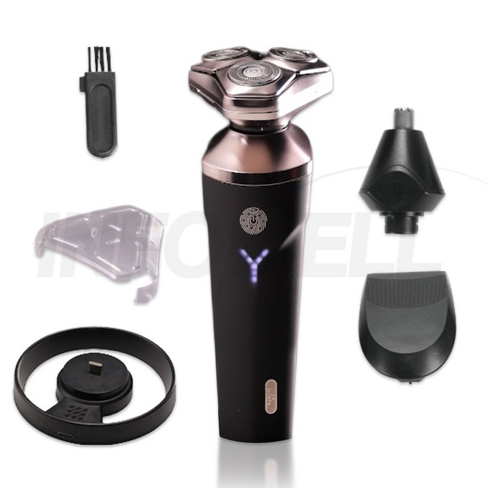 [TV홈쇼핑정품 인포벨]독일 몬타 3헤드 방수 전동 면도기 1세트 남자 남성 콧털 제거 바리깡 3 in 1 휴대용 트리머