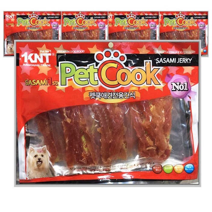 펫쿡 대용량 강아지육포 간식 300g, 300g