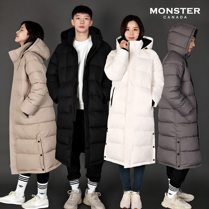 몬스터캐나다 남녀공용 롱패딩 패딩 빅사이즈 2XL까지