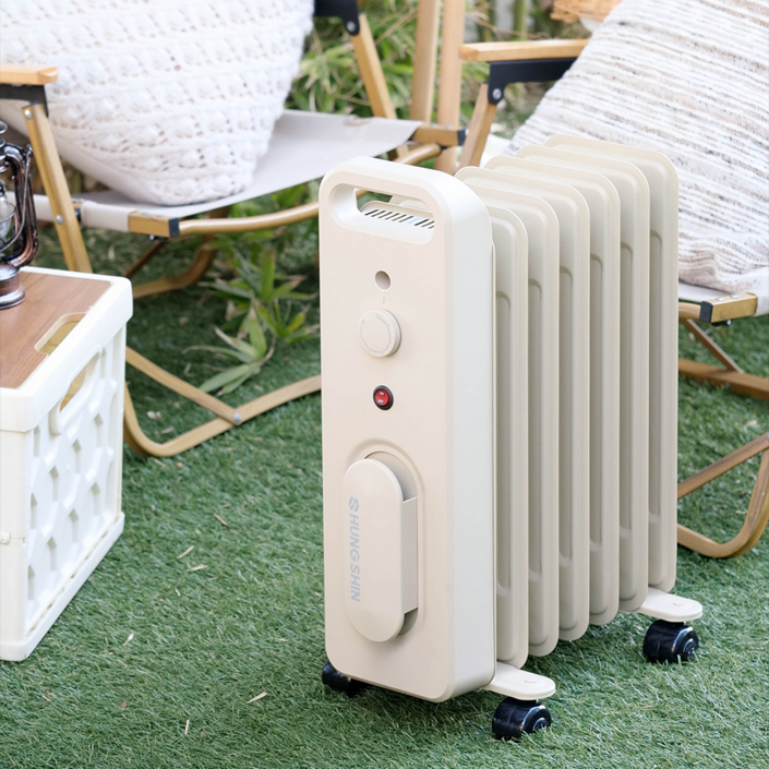 흥신 오르씨 캠핑난로 7핀 900W 캠핑 라디에이터 간절기캠핑난방용품