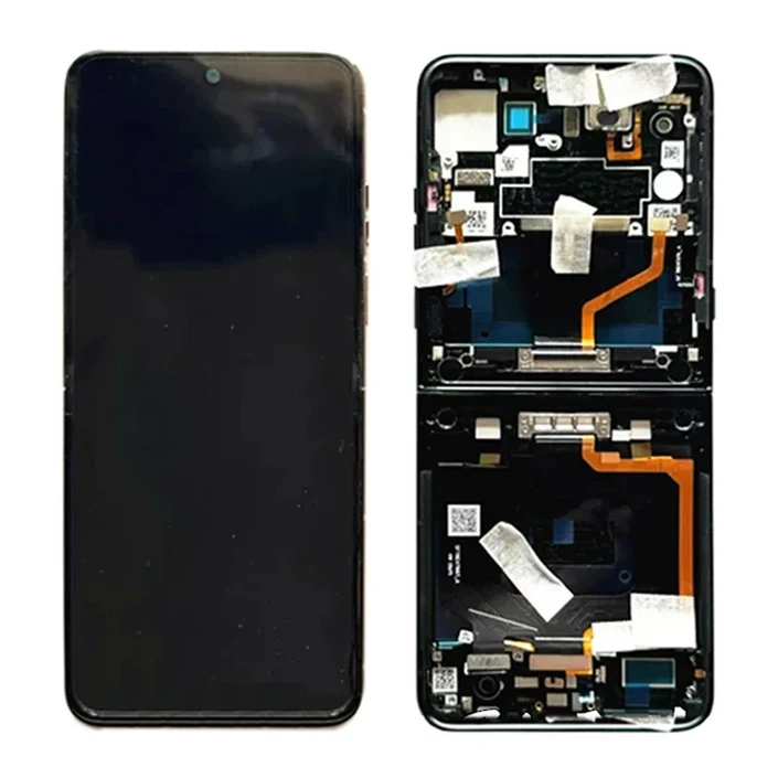 모토로라 레이저 60 울트라 LCD 디스플레이 XT25516 터치 스크린 디지타이저용 7.0인치 AMOLED 폴더블 LCD