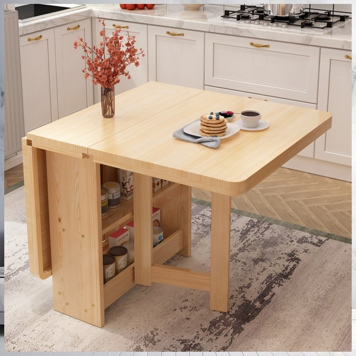 지온닉스 고품질 모던한 확장형식탁 접이식 테이블 원목테이블 탁자 식탁테이블 4인용식탁 6인용원목식탁 거실식탁 다이닝테이블 공간성테이블