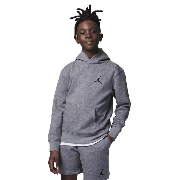 나이키 키즈 조던 에센셜 풀오버 후드티 그레이