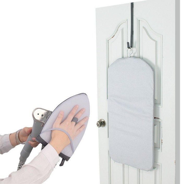 핸디스팀다리미 폴더매트 다리미판실버도어후크다림질 장갑, 1개