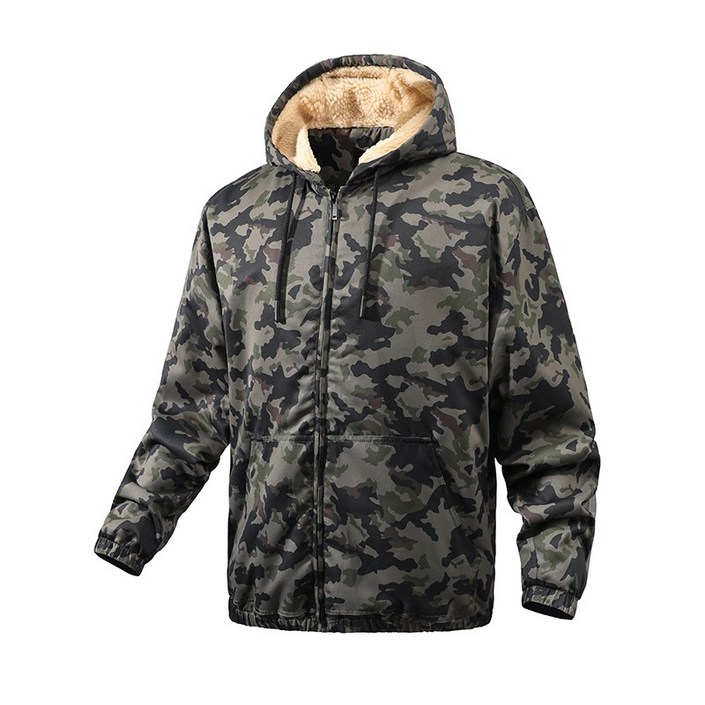 VANCAR 두꺼운 자켓 외투 가을 겨울 남성 캐주얼 후드 셔츠