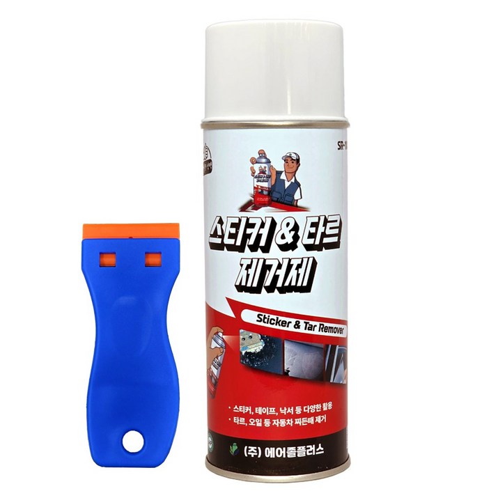 탁월한선택 강력 스티커제거제 420ml  스크래퍼 스티커 제거 전용 증정  접착제 , 끈끈이 , 테이프 , 차량 스티커 등 강력 제거