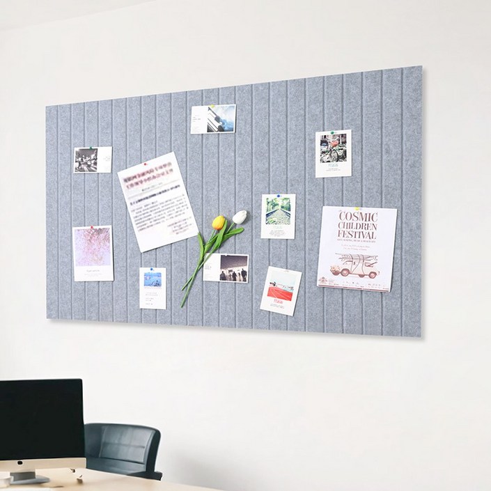 스피세프 부착식 펠트 게시판 대형 알림판