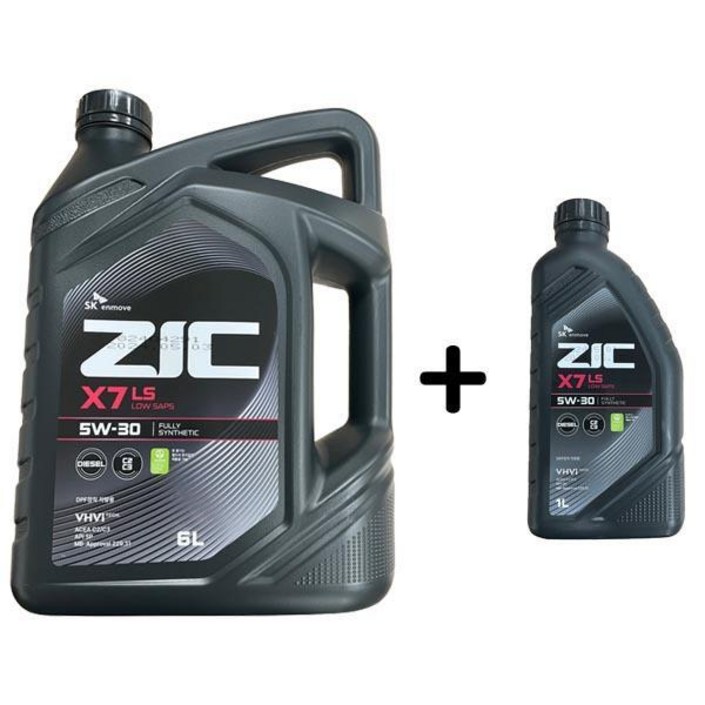 ZIC X7 LS 5W30 6L 1개  1L 1개 SET 지크X7LS