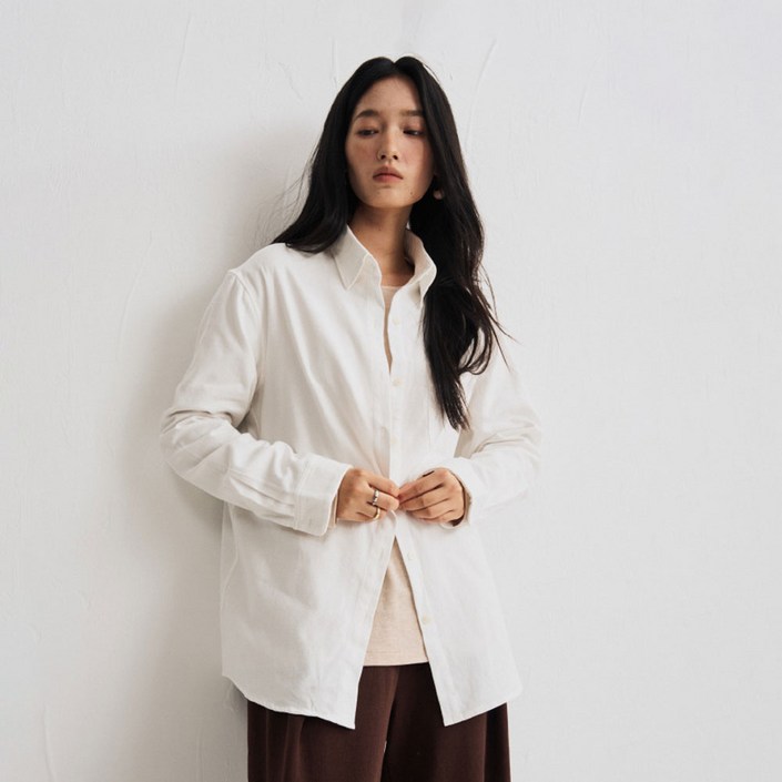 언에스온 라이트핏 코튼 베이직 셔츠