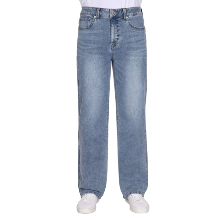 게스 남성 스트레이트 청바지 하이라이즈 루즈핏 데님 팬츠