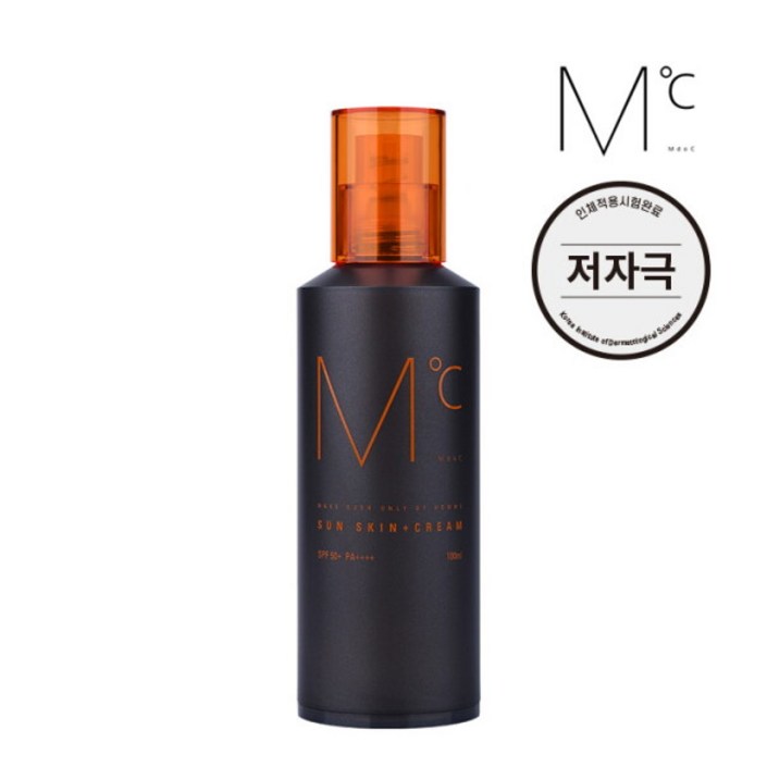 엠도씨 선 스킨 플러스 크림 100ml SPF50 PA 남성 올인원 선크림GIFT파우치 5매랜덤증정