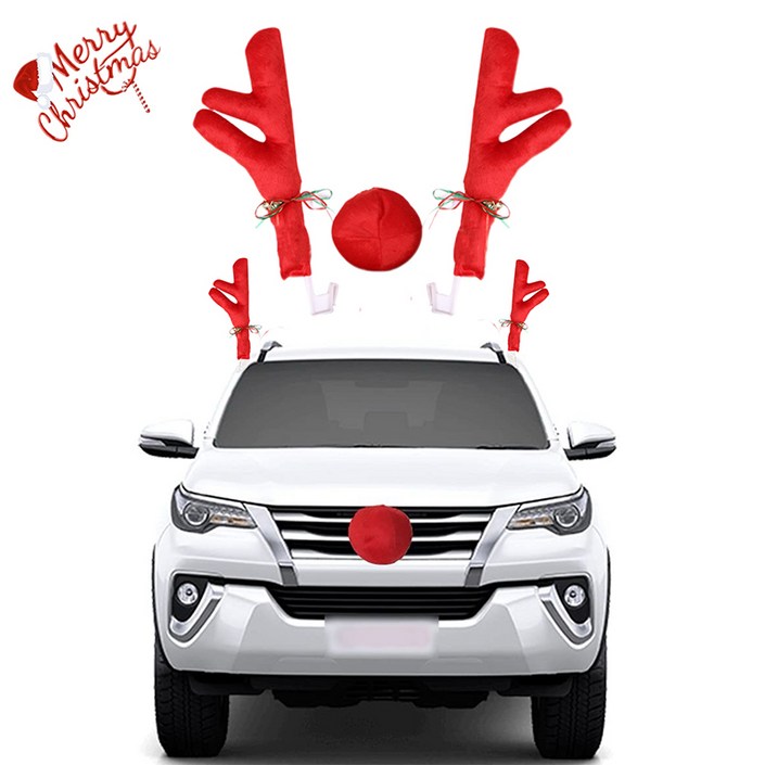 maomaodian크리스마스 장식 자동차용 크리스마스 세트   자동차  장식품SDQC5