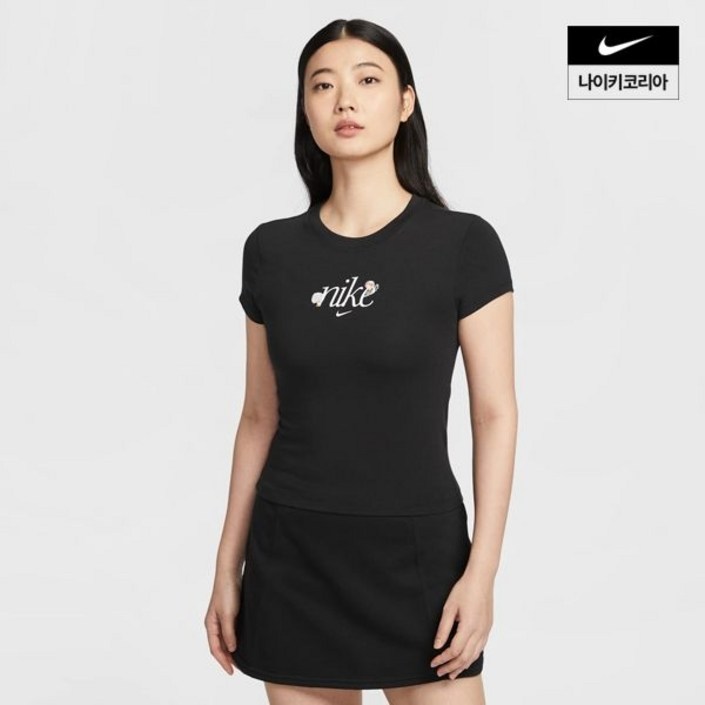 매장정품 나이키 NIKE NSW 칠 니트 여성 슬림 그래픽 티셔츠 HF9723010 1259081