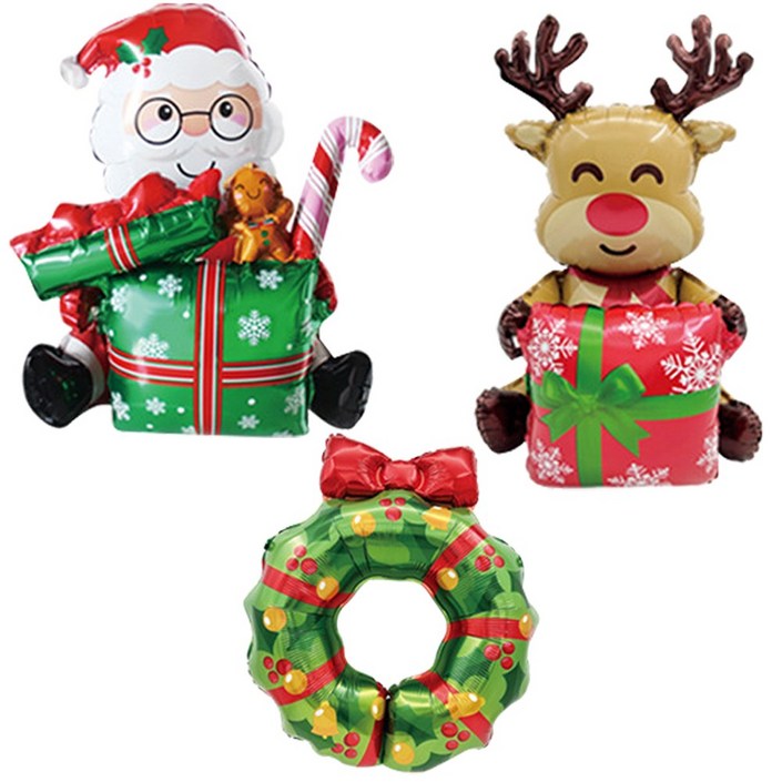 이벤트홀릭 크리스마스 풍선 장식용품세트