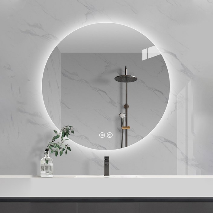 원형 간접조명 스마트 LED 거울 화장실거울 욕실거울 벽거울 20221106