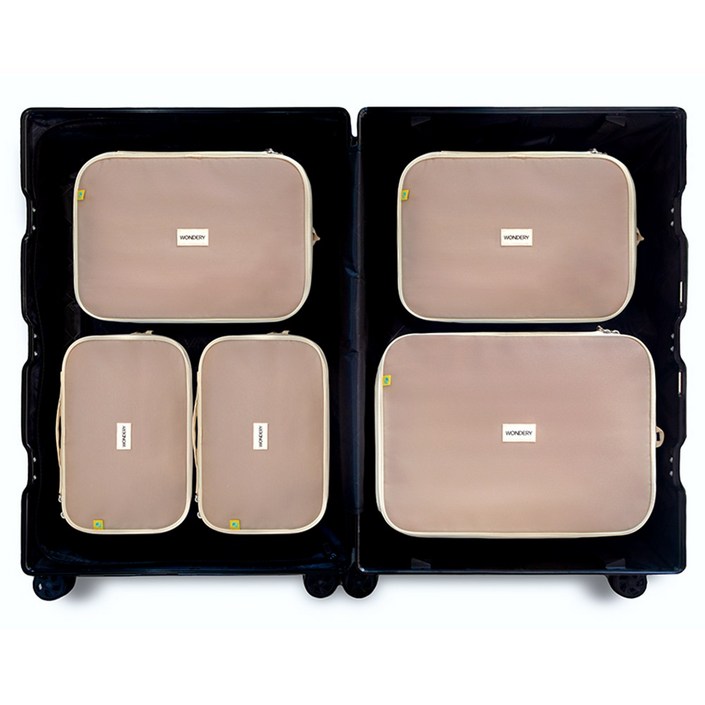 원더리 슬림 여행용 압축 파우치 세트