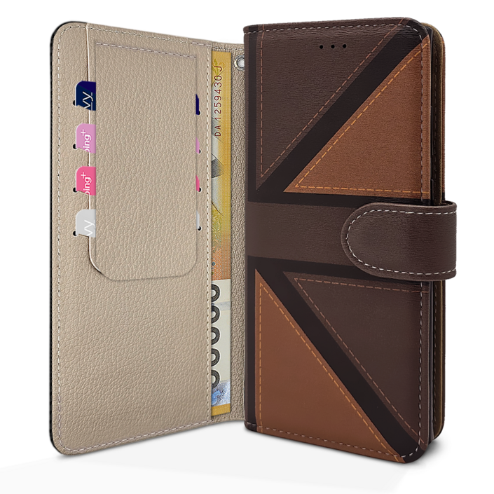 아리움 헤리스 런던 가죽 지갑형 카드 핸드폰 케이스