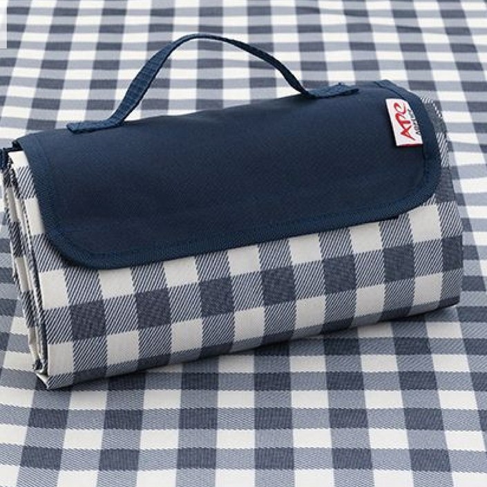 SAMBUEVER 두꺼운 다용도 휴대용 캠핑 방수 돗자리 체크 무늬 피크닉 매트 대형 돗자리