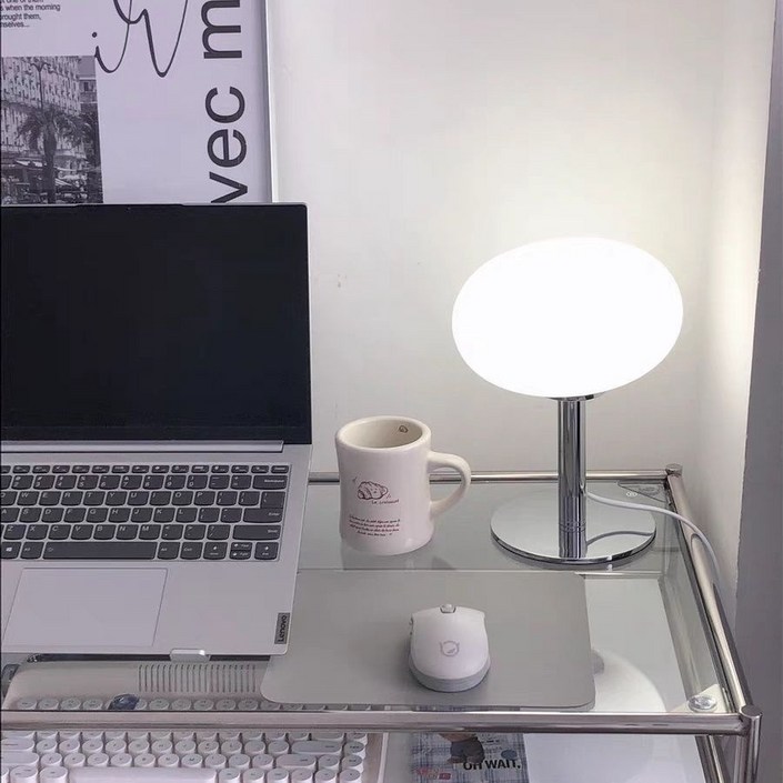 루카스 단스탠드 모던 인테리어 LED 무드등, 1개, 화이트 루카스 단스탠드 모던 인테리어 LED 무드등, 1개, 화이트