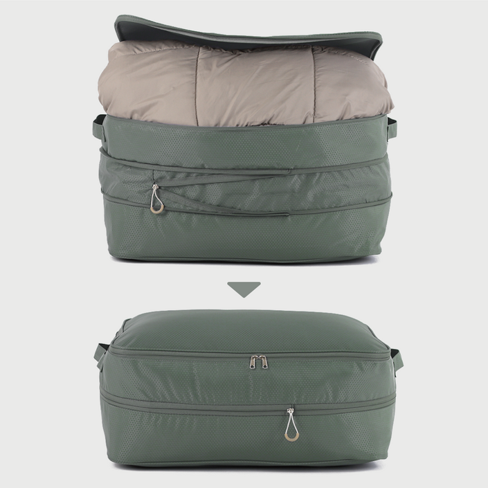 코지앤코 이불 압축 파우치 압축팩 정리함 캠핑이불가방 2.0, 올리브그린, 2개