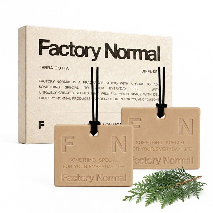 팩토리노멀 차량용방향제 테라코타 디퓨저 자동차 룸미러 선물