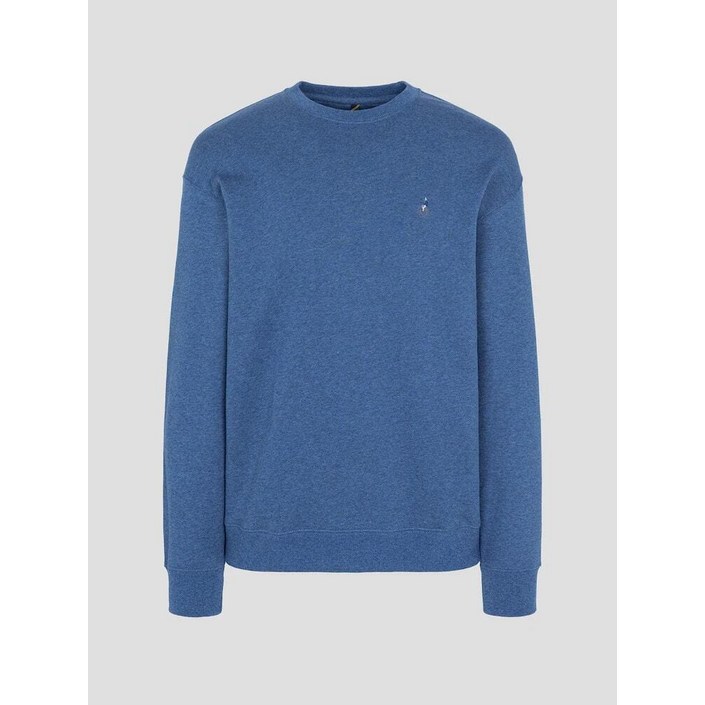 백화점상품 빈폴 25FW Essential 남녀공용 로고 자수 스웨트 셔츠  블루BC5741E03P 데일리룩 클래식룩