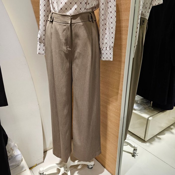 더아이잗뉴욕 더아이잗2023FW가을최신상 뒤쪽고무줄와이드팬츠