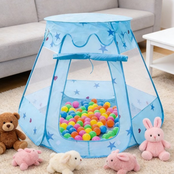 SeekFun 원터치텐트 하트 6면 쉘터텐트  실내외겸용  접이식 초경량 방충망 텐트