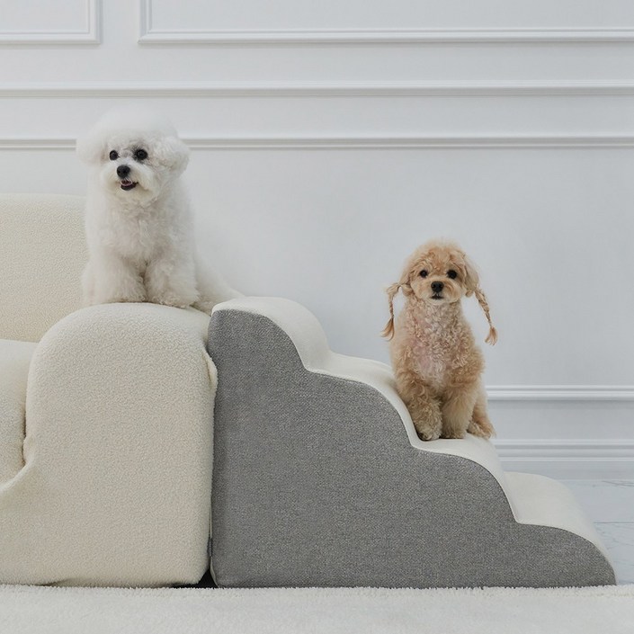 슈퍼펫 강아지계단 논슬립 미끄럼방지 4단 커브 스텝