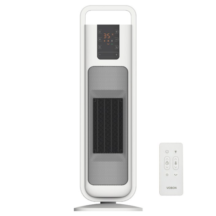 보본 초고속 항공기 난방 좌우회전 전기 온풍기 히터 VBW2000PO 리모컨 포함, VBW2000PO