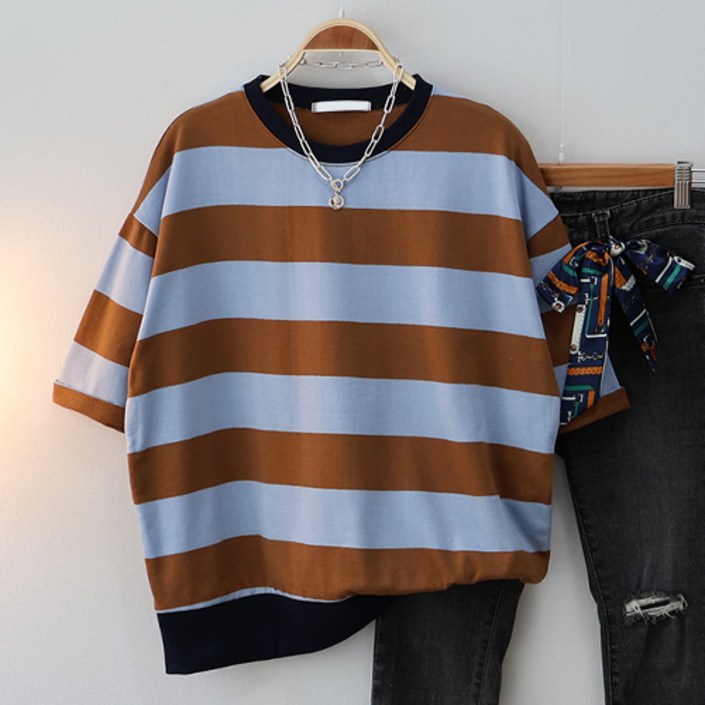 반팔 티셔츠 단가라 뎅깡 7부 맨투맨