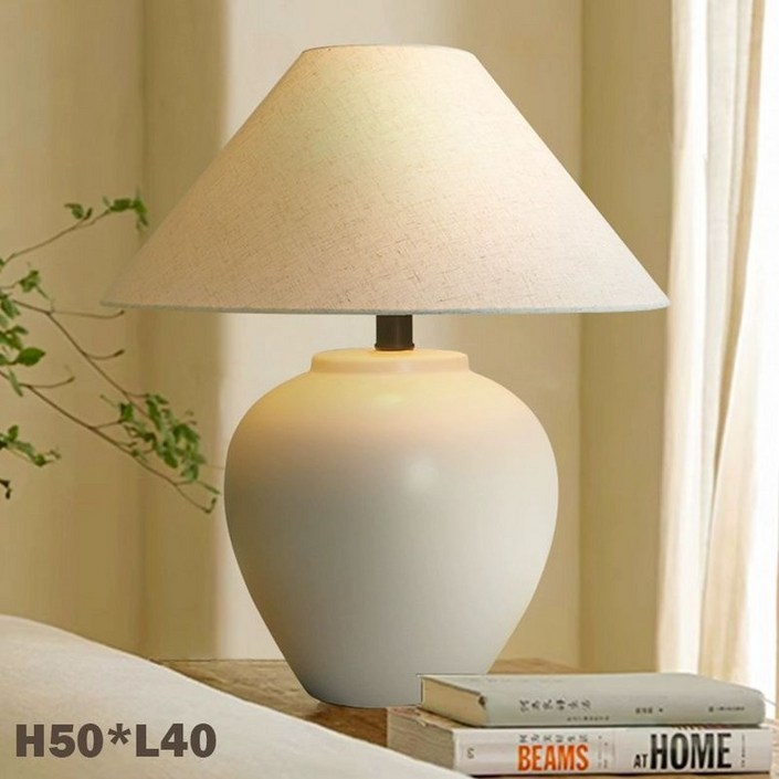 도자기 단스탠드 조명 램프 호텔 펜션 고급 침실