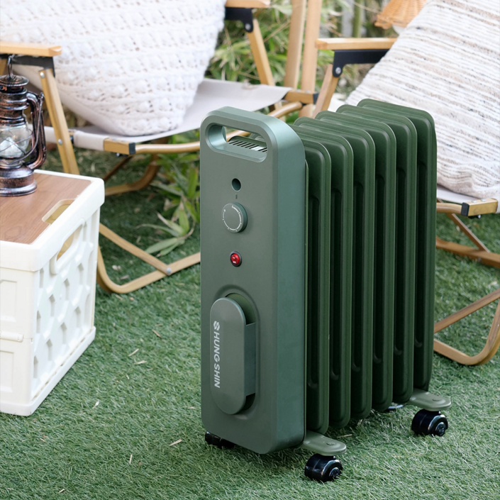 흥신 오르씨 캠핑난로 7핀 900W 캠핑 라디에이터 간절기캠핑난방용품
