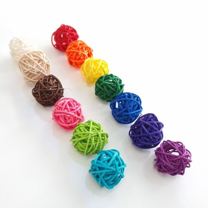 앵파크 앵무새 장난감 등나무공 3cm 1팩 13개 세트