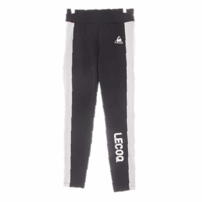 9007 르꼬끄스포츠 블랙 사이드배색기모레깅스 S