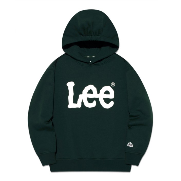 LEE 키즈 빅 트위치 오버핏 후드티 그린 LK2501HD01GN