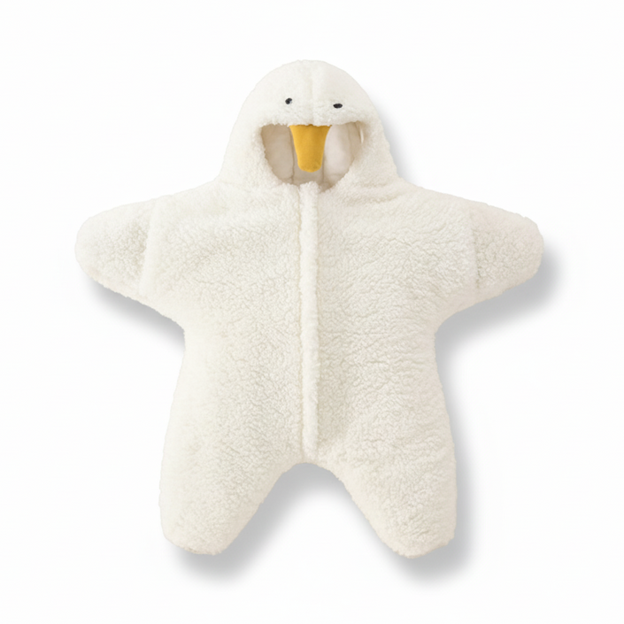 오리 아기우주복 신생아겨울우주복 돌아기우주복