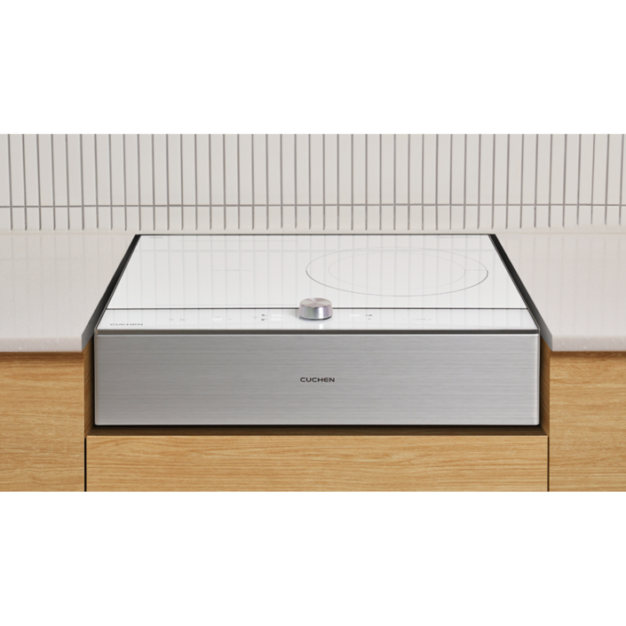 2025년신제품전국설치가능 쿠첸 화이트 올파워 인덕션 3구 빌트인 560X480 보더리스 3400W, 프리스탠딩, 배송만요청15cm