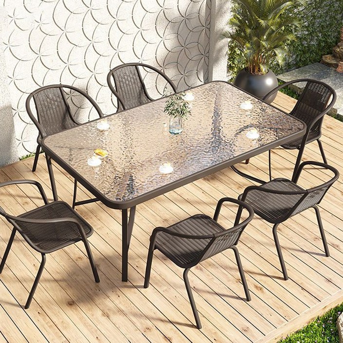 정원 휴식 식탁세트 발코니 246인용 야외테이블세트