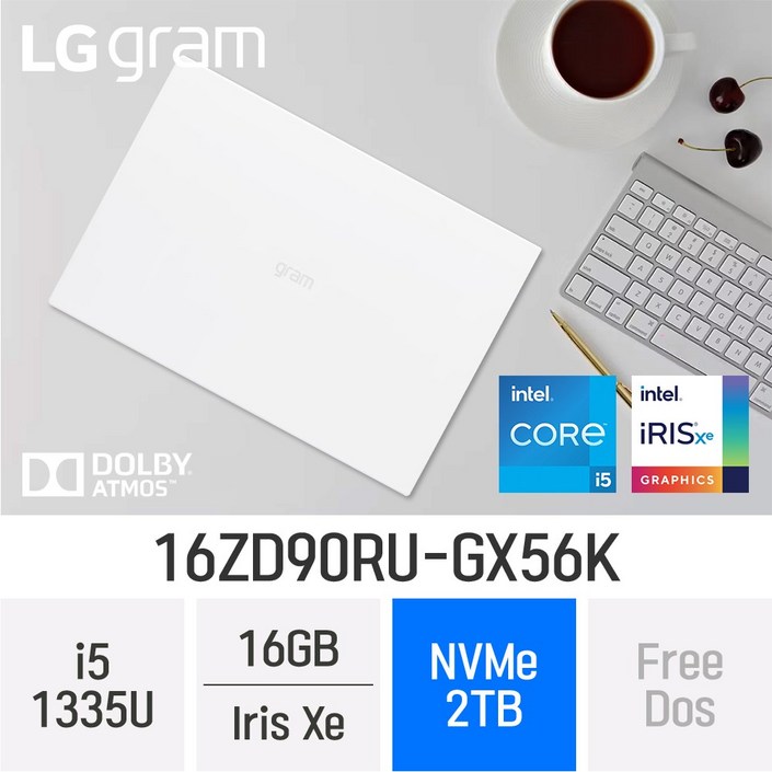 *당일출고/새학기시즌* LG전자 2023 그램16 13세대 16ZD90RU-GX56K - 최신형 업무용 노트북 [파우치/무선마우스/밸류팩 증정], 16ZD90RU-GX56K, FREEDOS, 16GB, 2TB, 코어i5, W