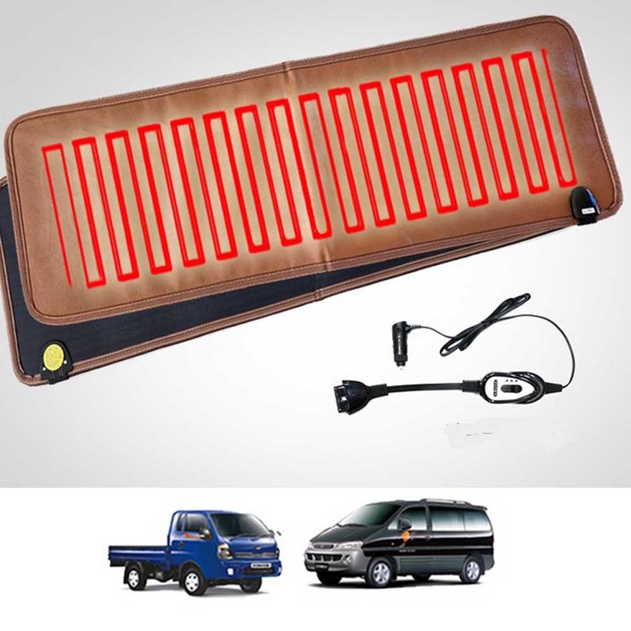 황토 승합차 전기 온열매트 12V 차박 캠핑 전기매트, 1개 황토 승합차 전기 온열매트 12V 차박 캠핑 전기매트, 1개
