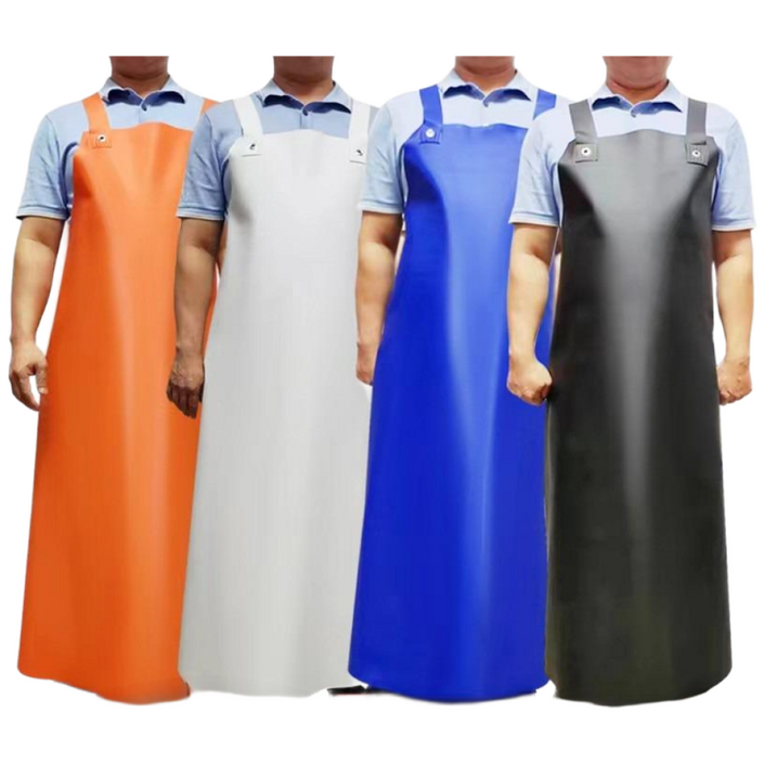 특수 가죽 방수 앞치마 내마모성 작업용 두꺼운 힘줄 디자인 주방 작업복 도축용 확장형 내유성 업소용 예쁜 스타일