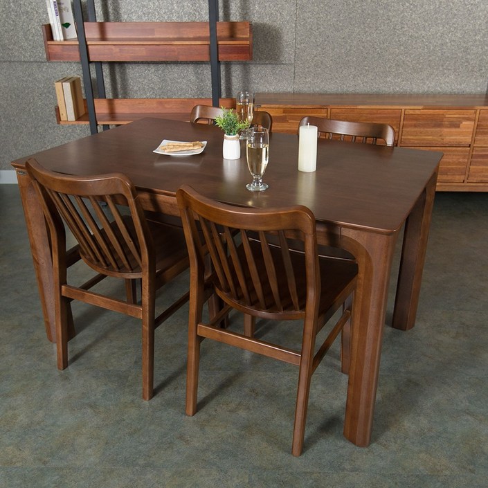 참갤러리 밀레 원목 식탁 4인 세트 의자4개 식탁세트