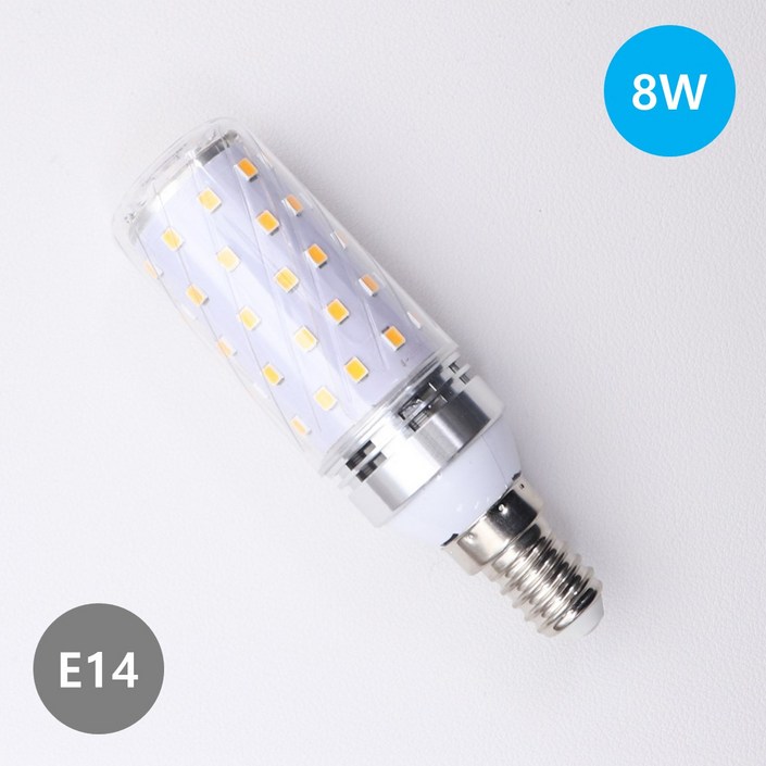 LONG e14 미니 콘램프 8W, 9개, 주광색